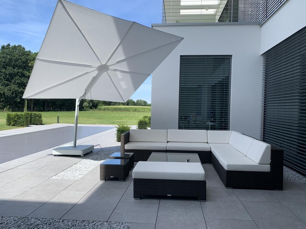 VERSA UX GRIS CLAIR - Square Cantilever Umbrella