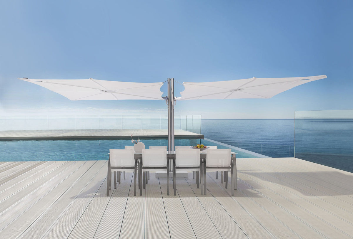 SPECTRA DUO Umbrosa - Parasol Double Rectangulaire avec Mat Central