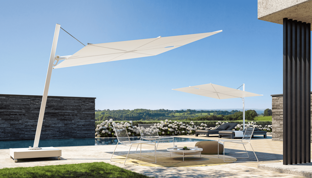 Parasol Plat Inclinable Carré SPECTRA 250 Umbrosa