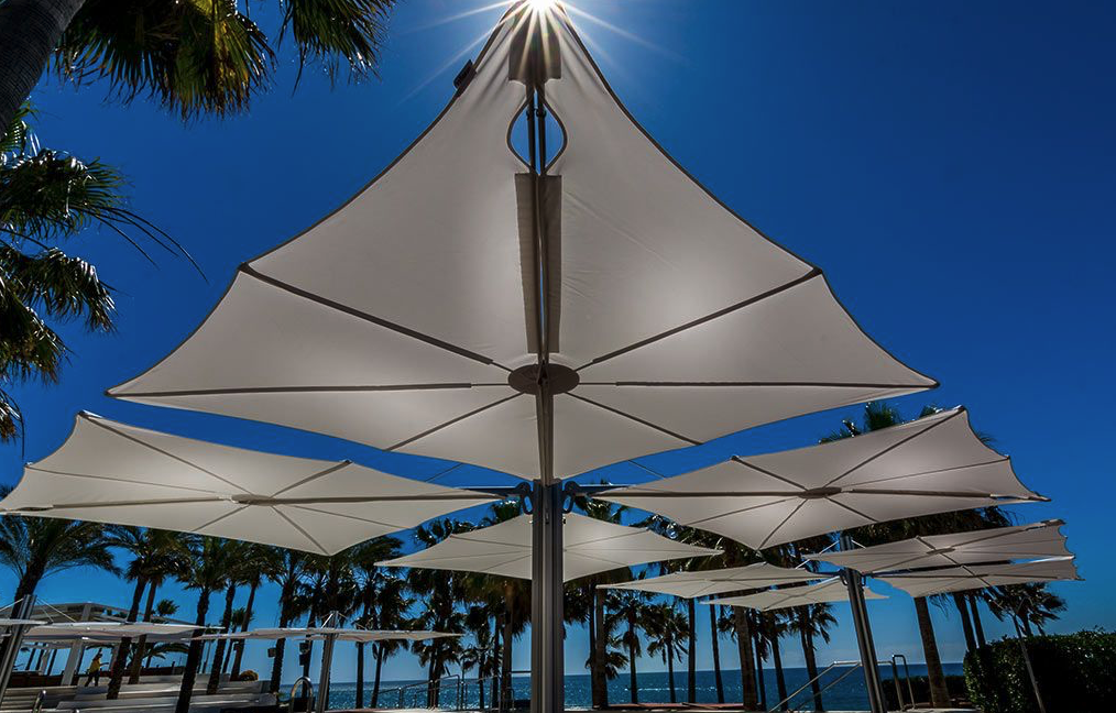 Large Umbrella SPECTRA MULTI 560x560 cm rotation 360°