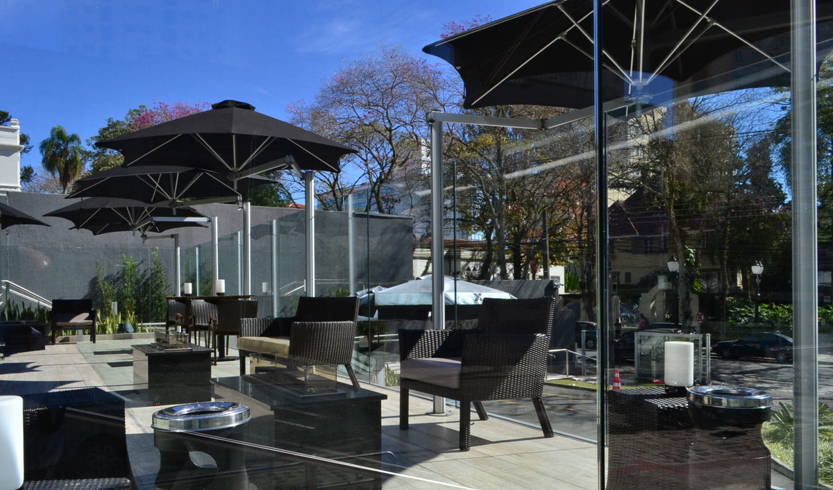 Central Pole Umbrella With Four Canopies - Design Outdoor Umbrella PARAFLEX MULTI 540 x 540
