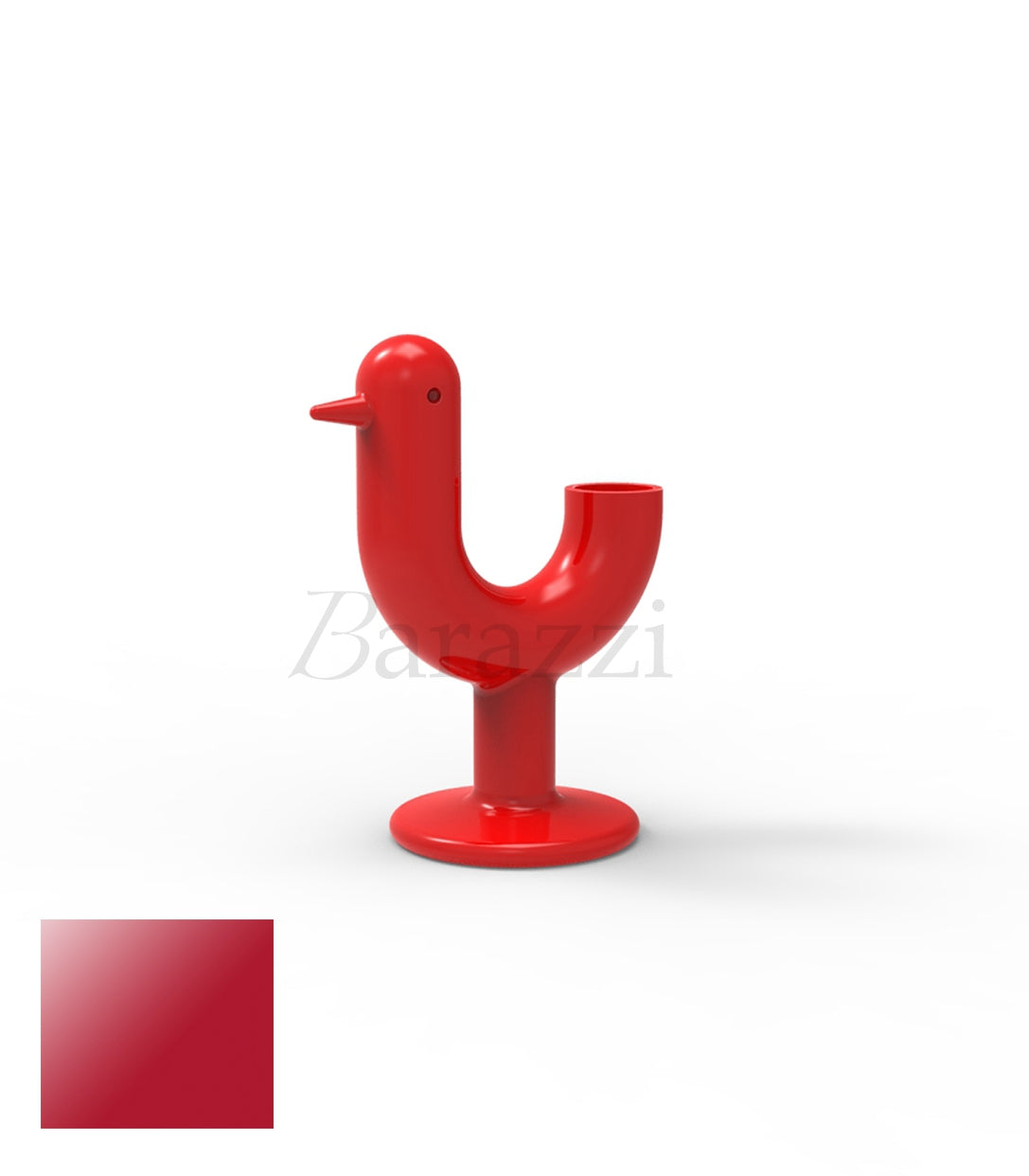 Pot Peacock Rouge Laqué par Vondom
