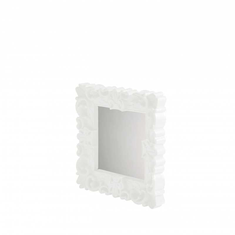 Petit Miroir Baroque Laqué - Mirror of Love S - Milky White