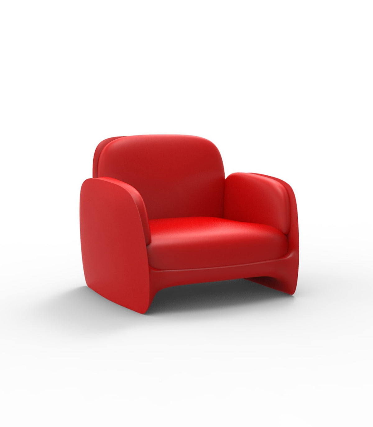 Fauteuil de Repas Pezzettina Vondom - rouge