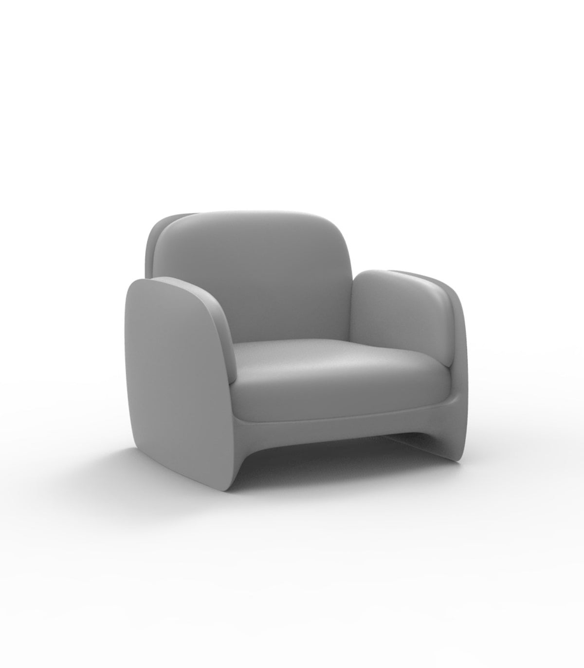 Fauteuil de Repas Pezzettina Vondom - gris acier