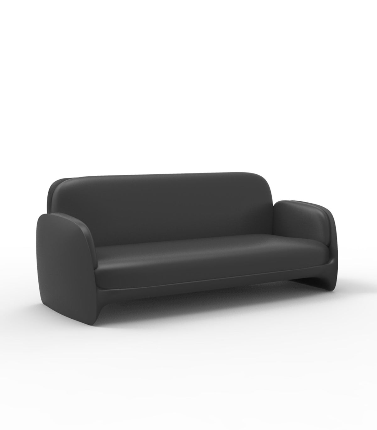 Canapé 2 places intérieur extérieur Pezzettina Vondom - gris anthracite