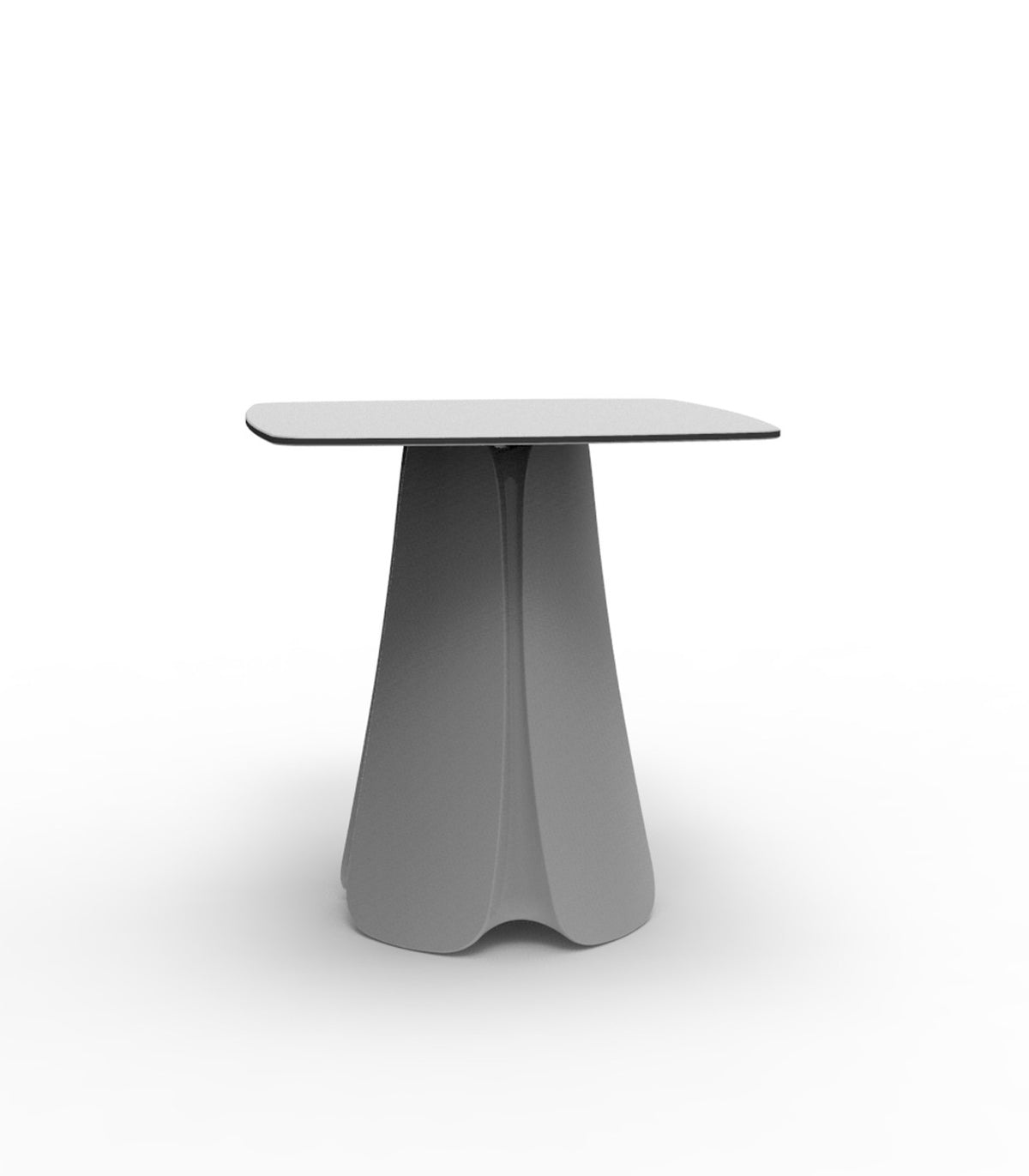 Table Vondom Pezzettina carrée - gris acier