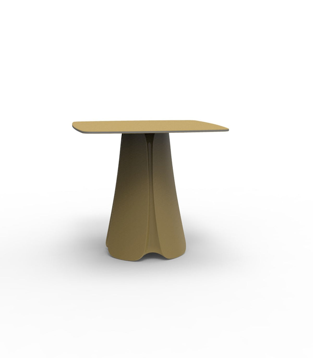 Table carrée design PEZZETTINA Vondom laquée - champagne