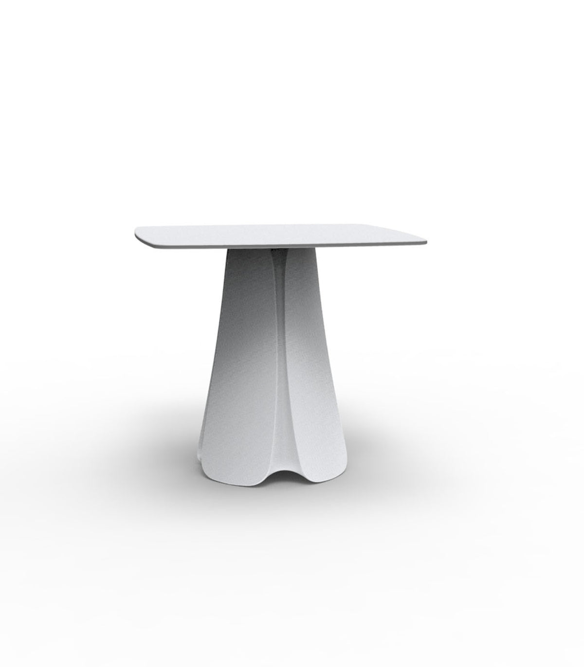 Table carrée design PEZZETTINA Vondom laquée - blanc