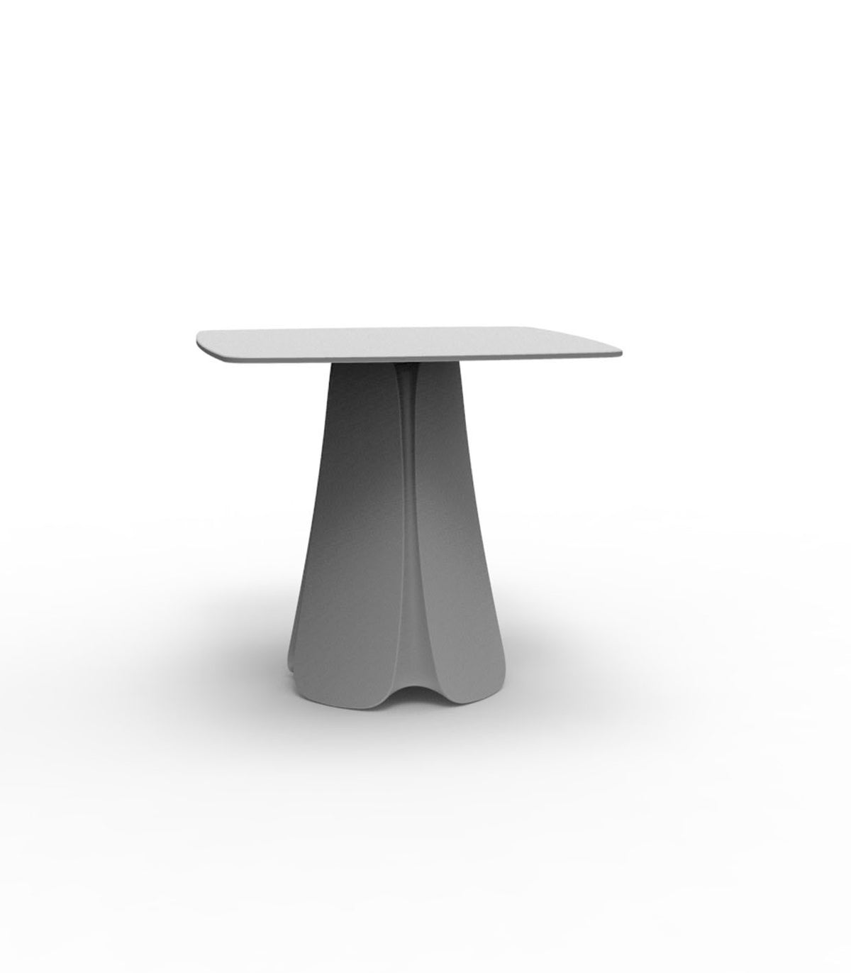 Table carrée design PEZZETTINA Vondom - gris acier