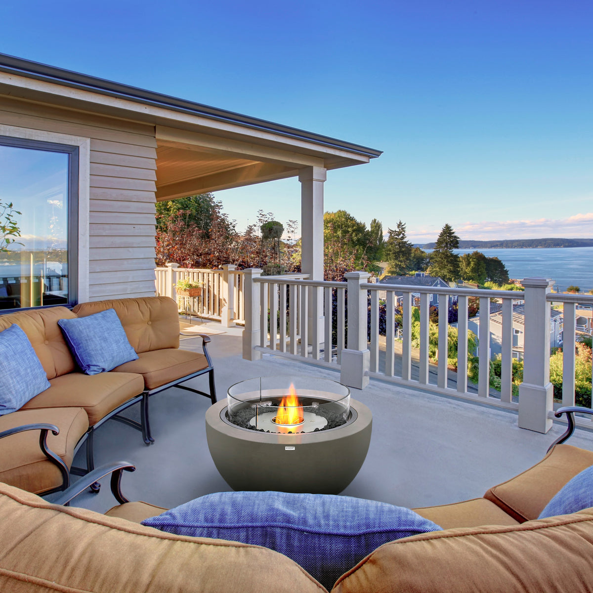 Pod 40 Ecosmart Fire Pit Bowl - bone