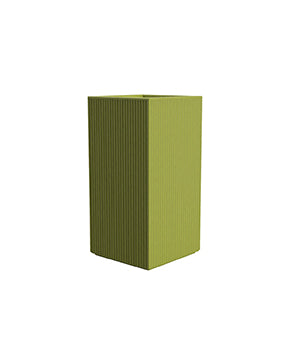 POT GATSBY CUBIC 90 cm - Grooved Square Planter large size