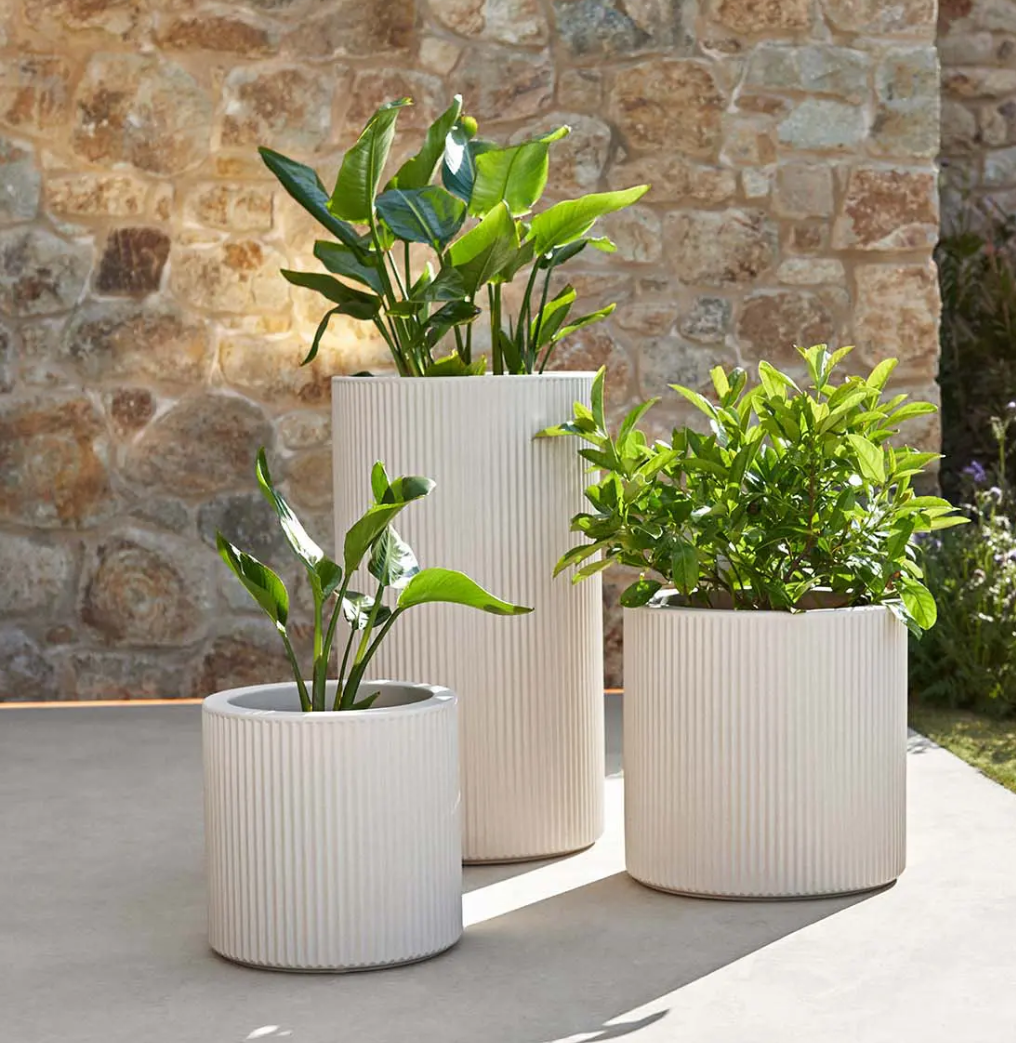 GATSBY CYLINDRICAL POT 90 cm - Flower Pots Large Size