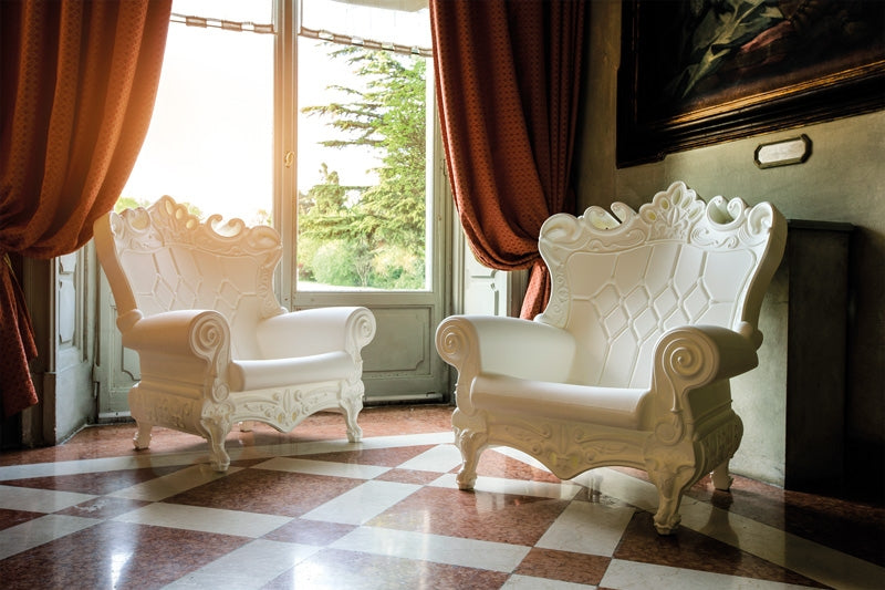 Throne Matt Color Milky White Queen of Love Slide Design