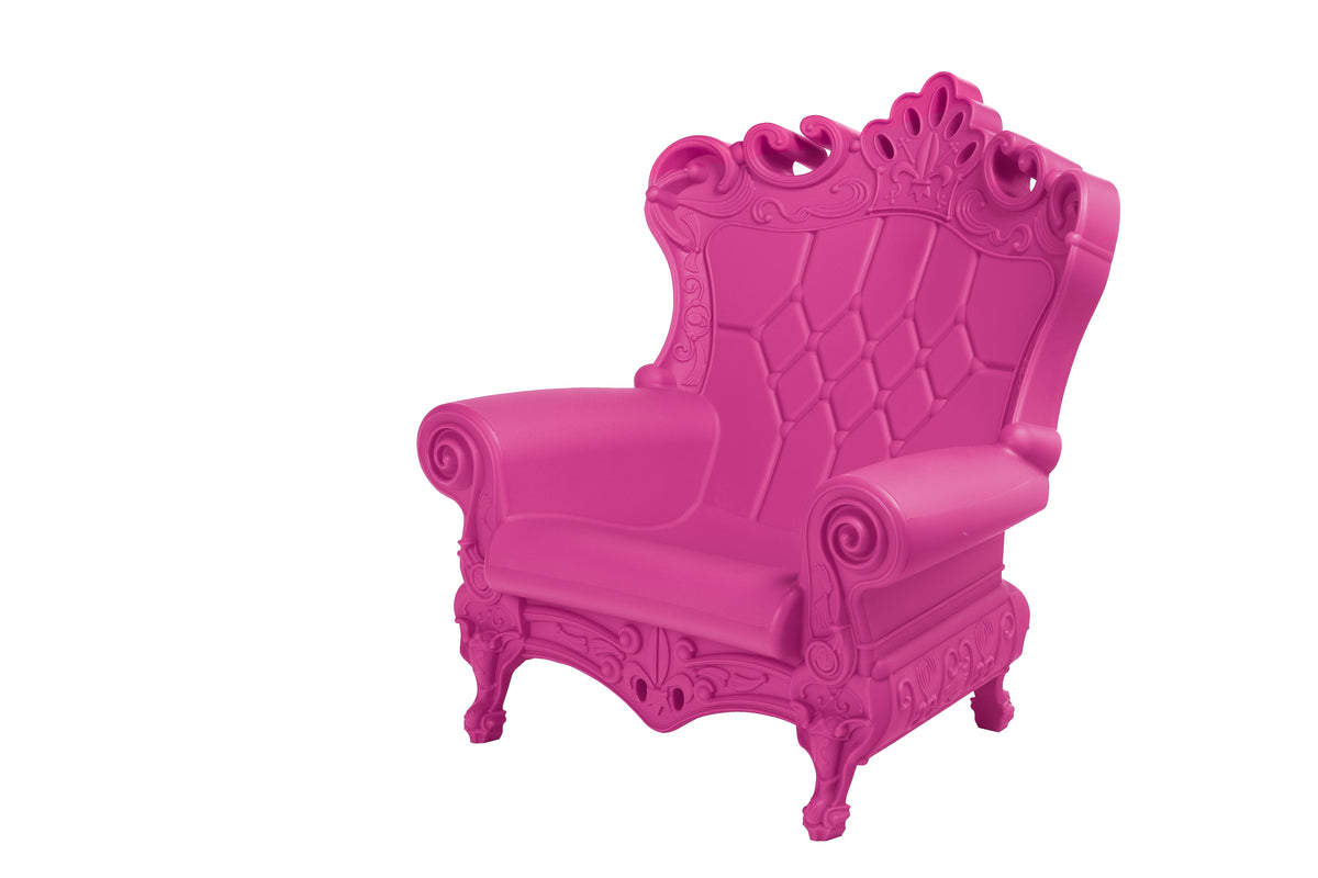 Persp Armchair Matt Color Sweet Fuchsia Queen of Love Slide Design