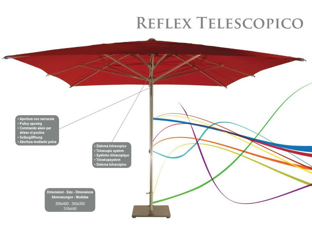 Reflex Téléscopique - Parasol à Pied Central - Fim