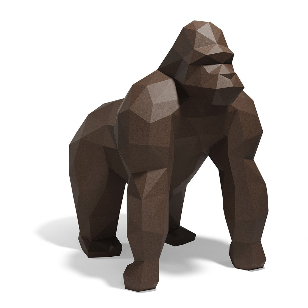 Grande statue de Jardin Gorille Saru Origami Vondom brun
