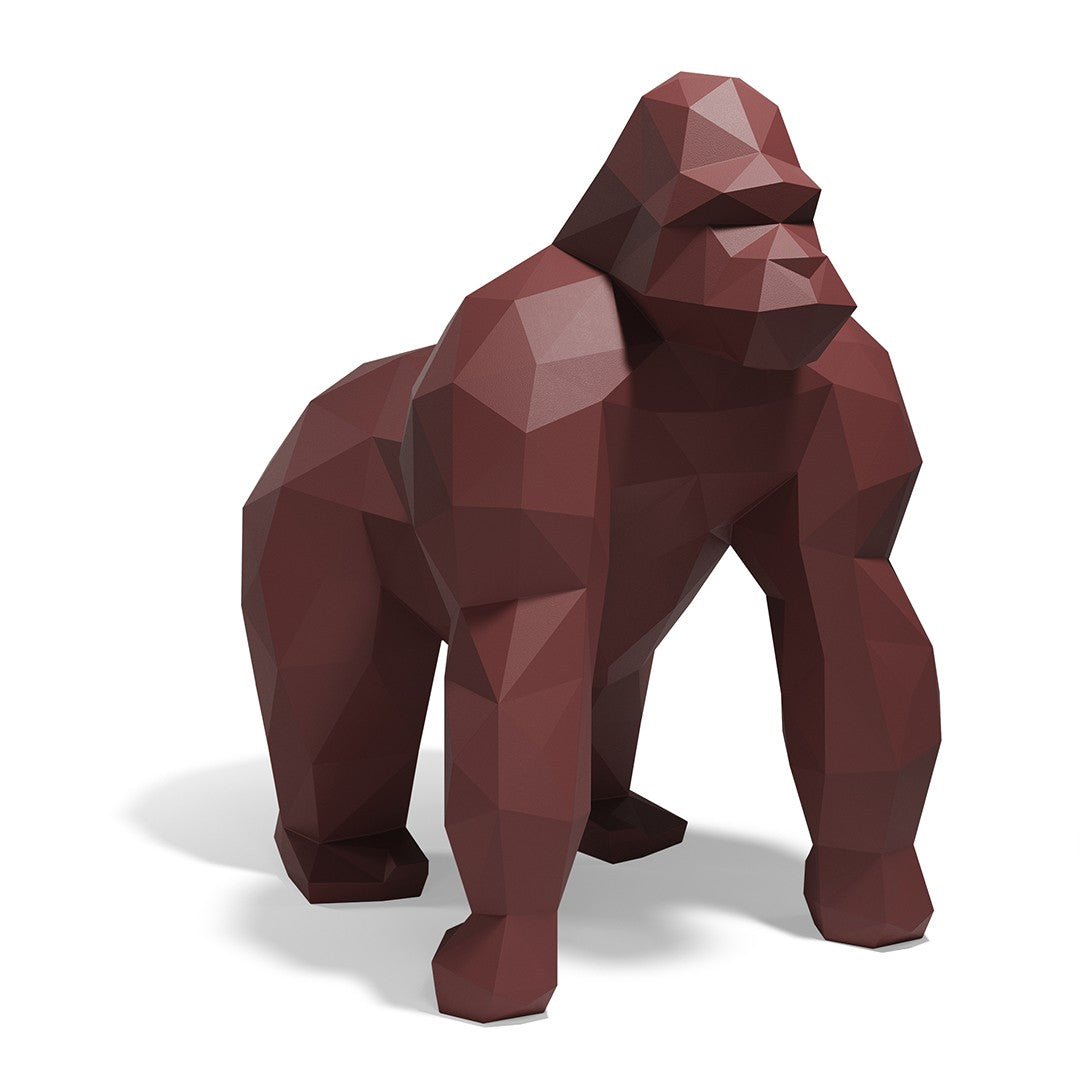 Grande statue de Jardin Gorille Saru Origami Vondom grenat