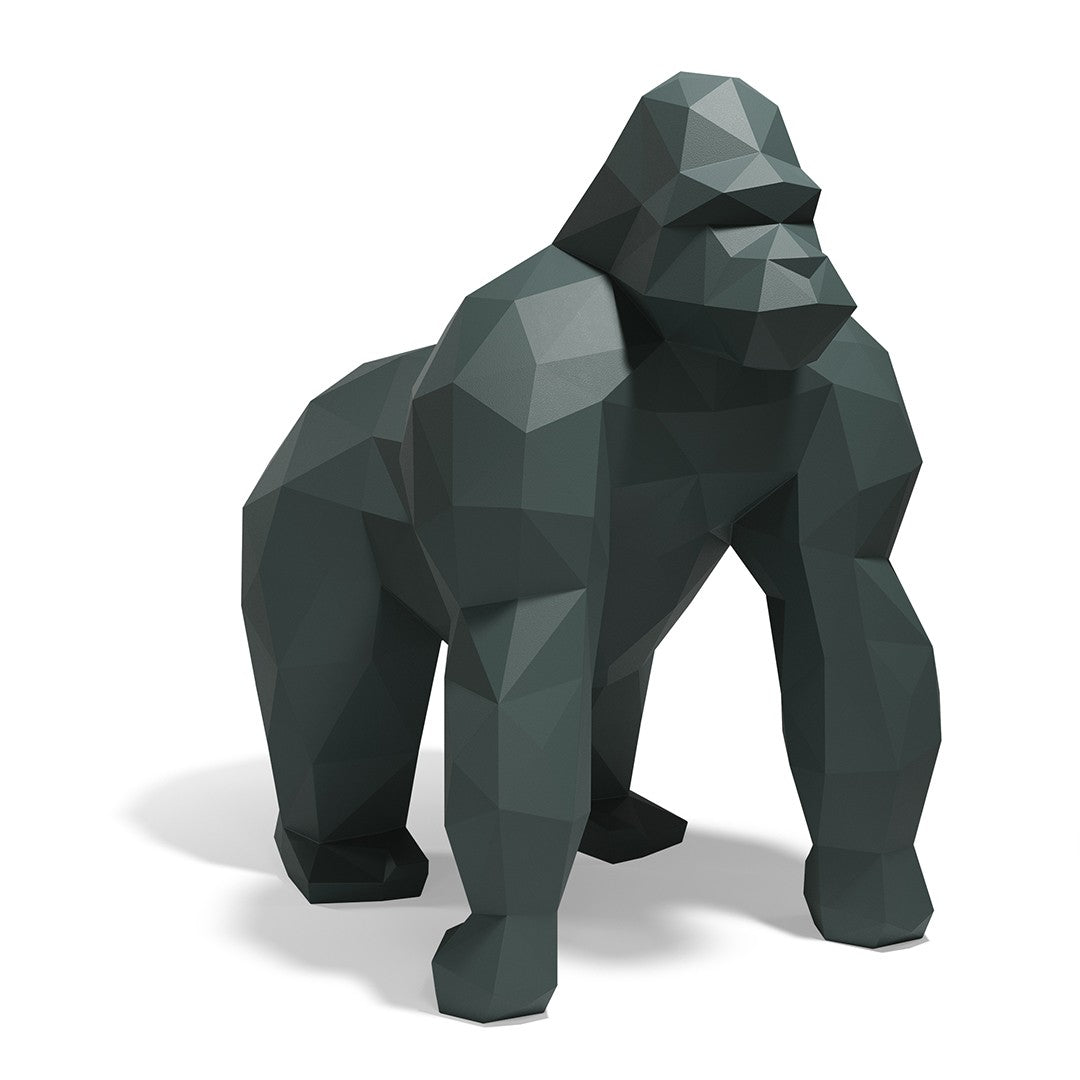 Grande statue de Jardin Gorille Saru Origami Vondom vert