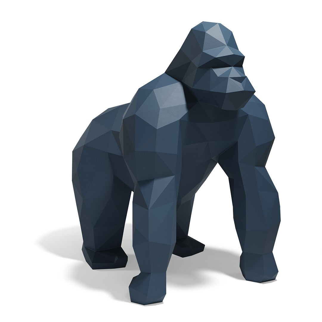 Grande statue de Jardin Gorille Saru Origami Vondom bleu