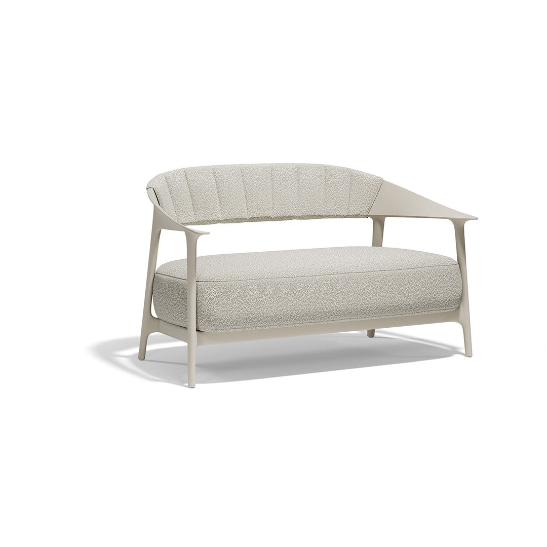 indoor outdoor upholstered sofa with upholstered backrest africa vondom ecru