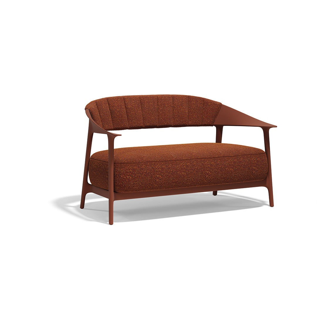 indoor/outdoor upholstered sofa with upholstered backrest africa vondom clay
