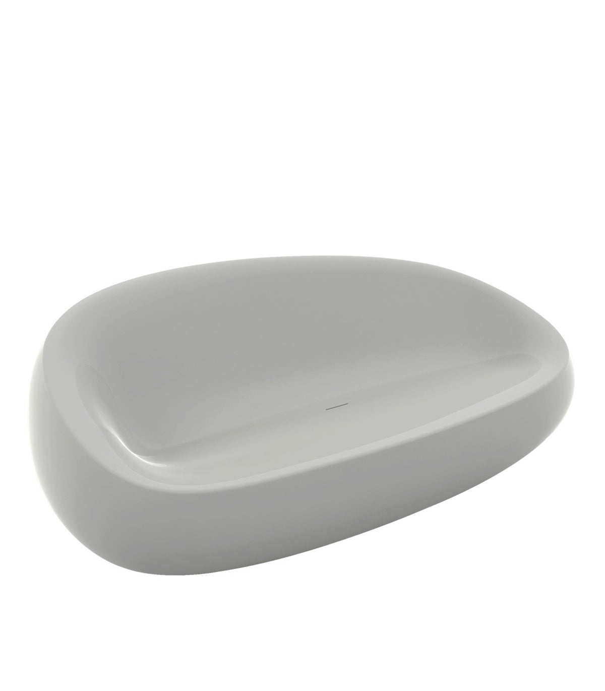 STONE design sofa lacquered effect - VONDOM - steel grey