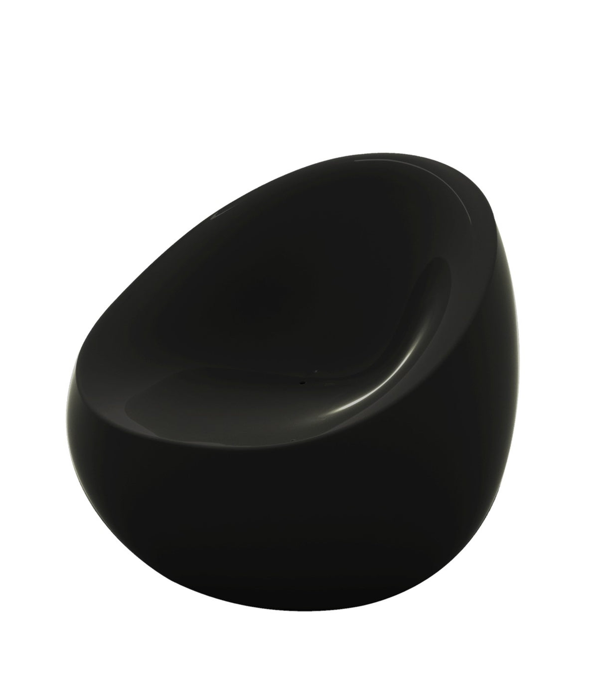 STONE design armchair - black lacquered finish - VONDOM