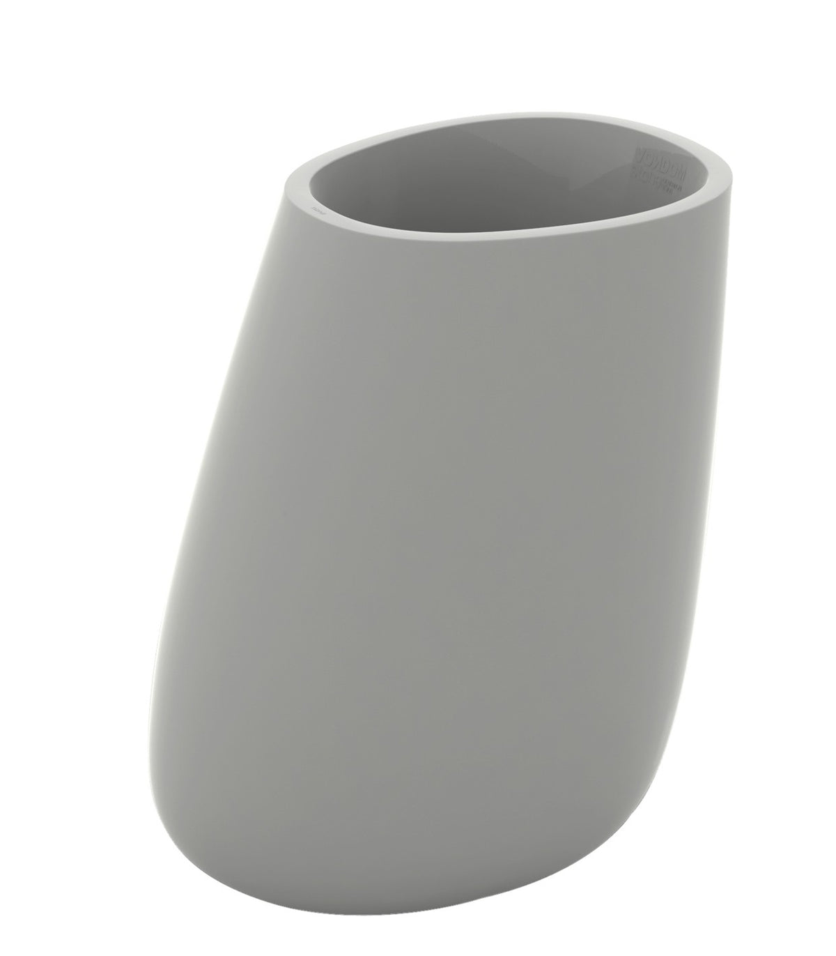 Pot de fleurs laqué STONE Vondom - gris acier