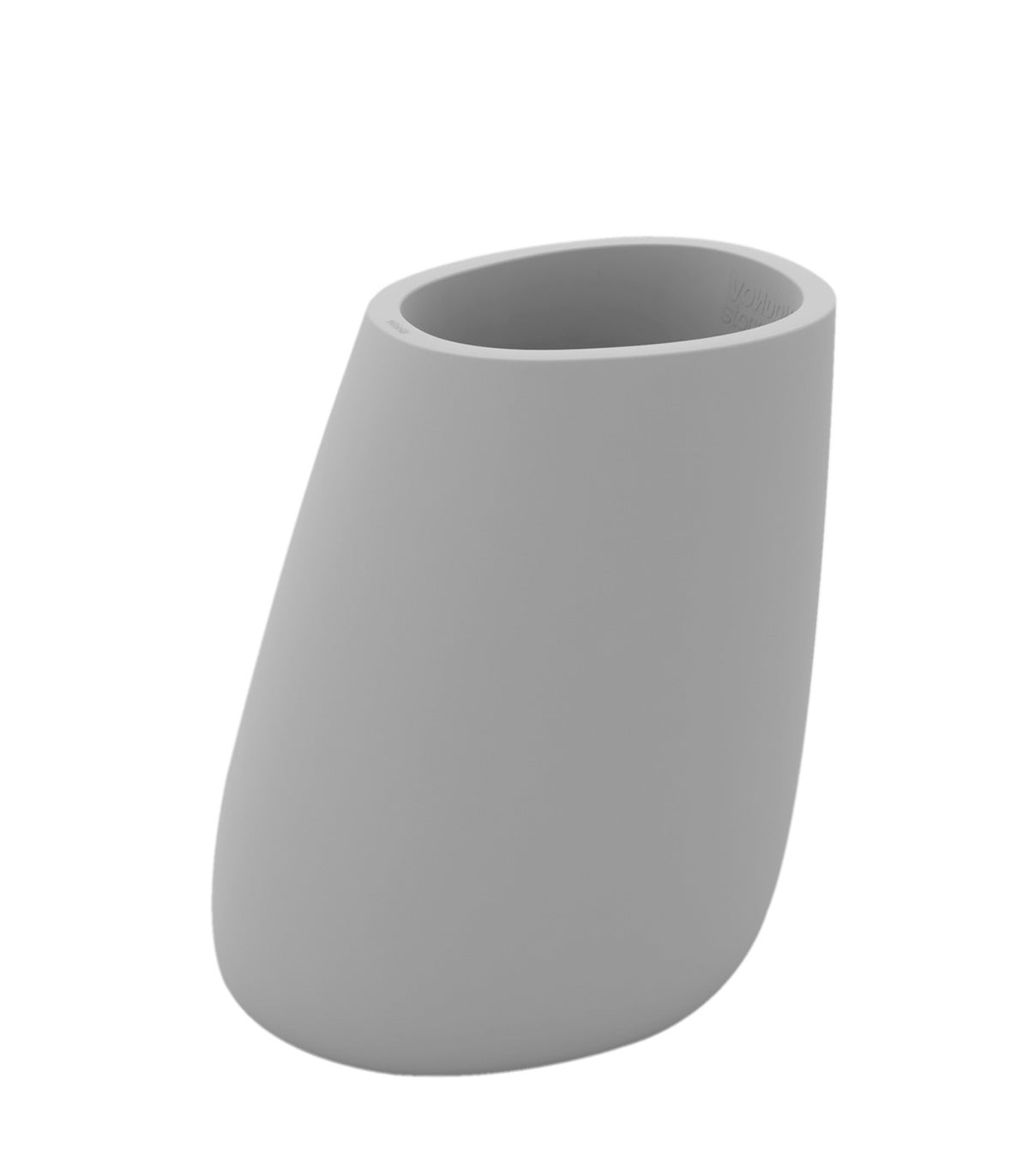 STONE flower pot matte finish design - Vondom - steel grey