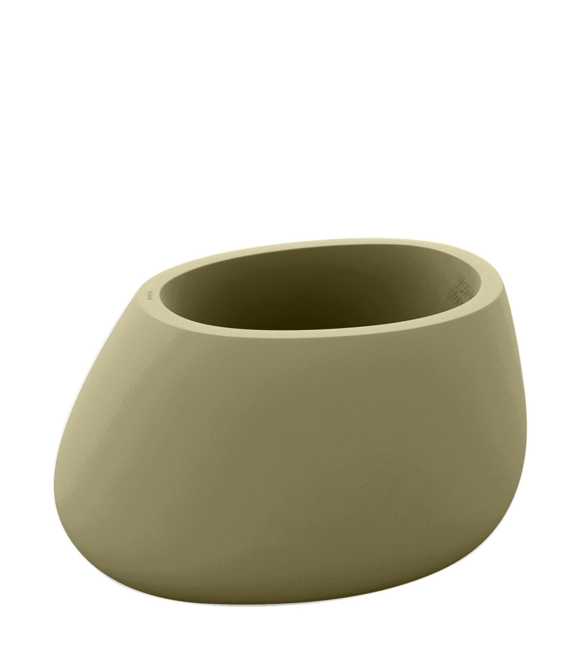 Pot de Fleurs Design Stone Finition Mate Vondom - khaki