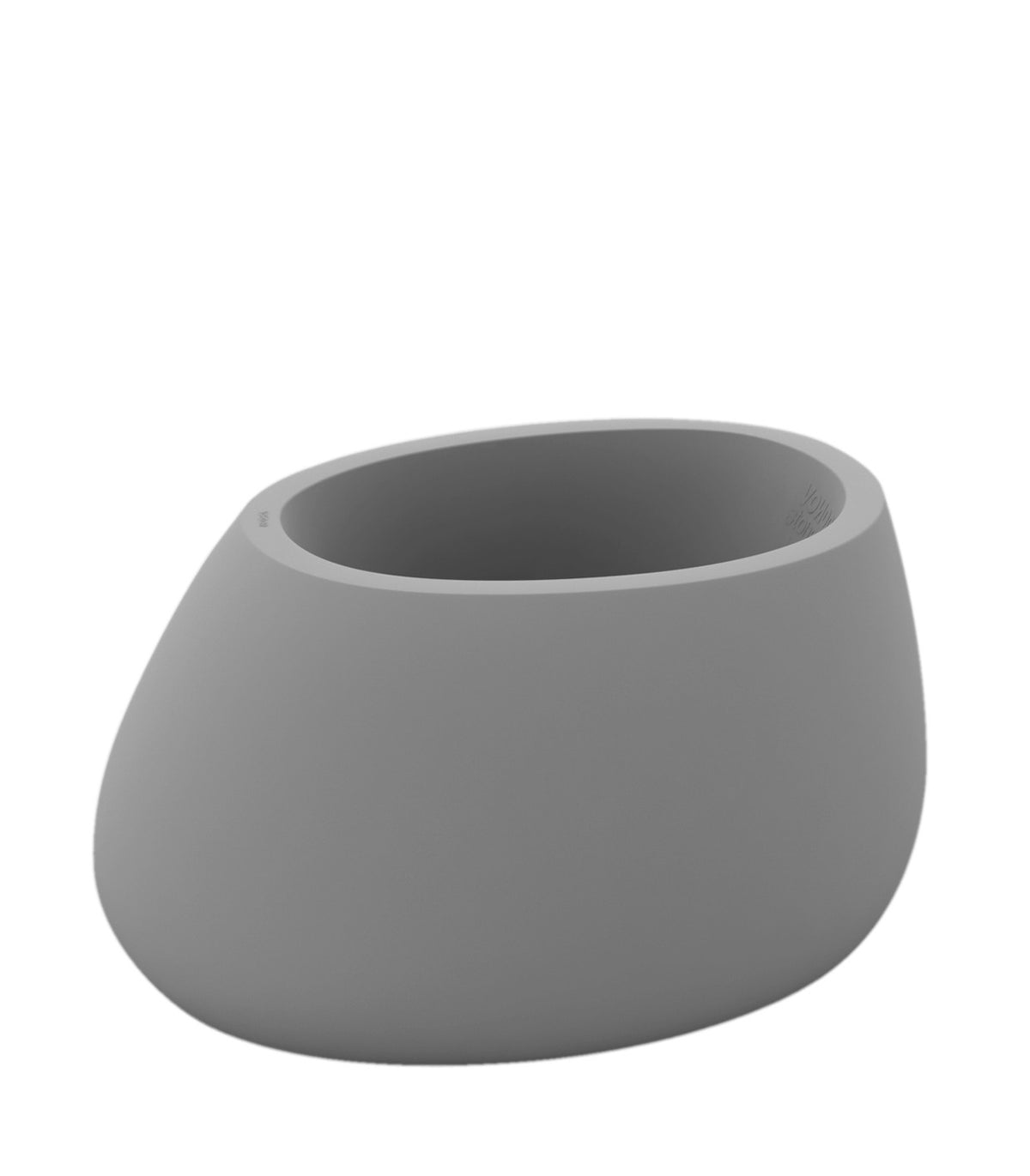 Pot de Fleurs Design Stone Finition Mate Vondom - gris acier