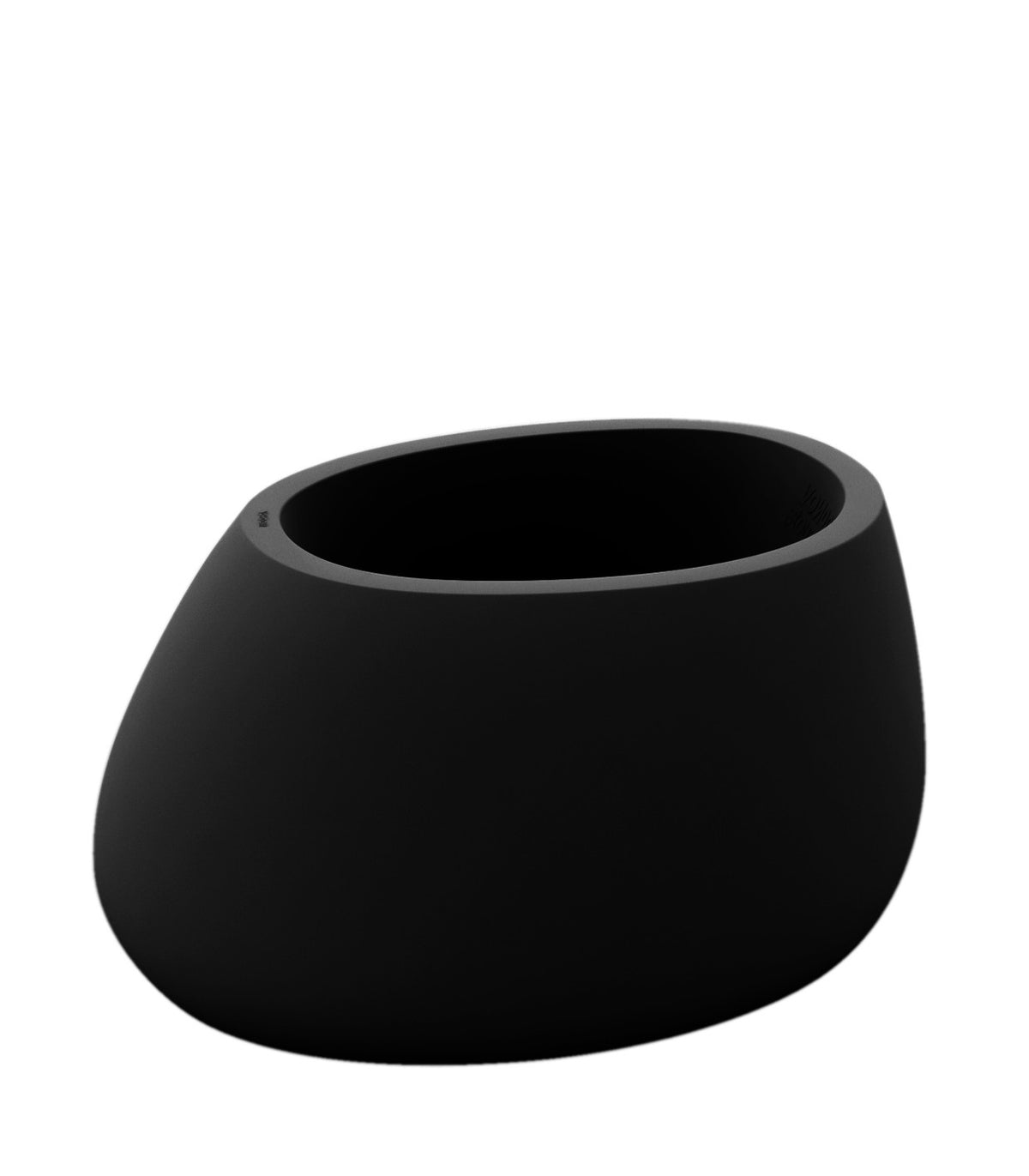 Pot de Fleurs Design Stone Finition Mate Vondom - noir