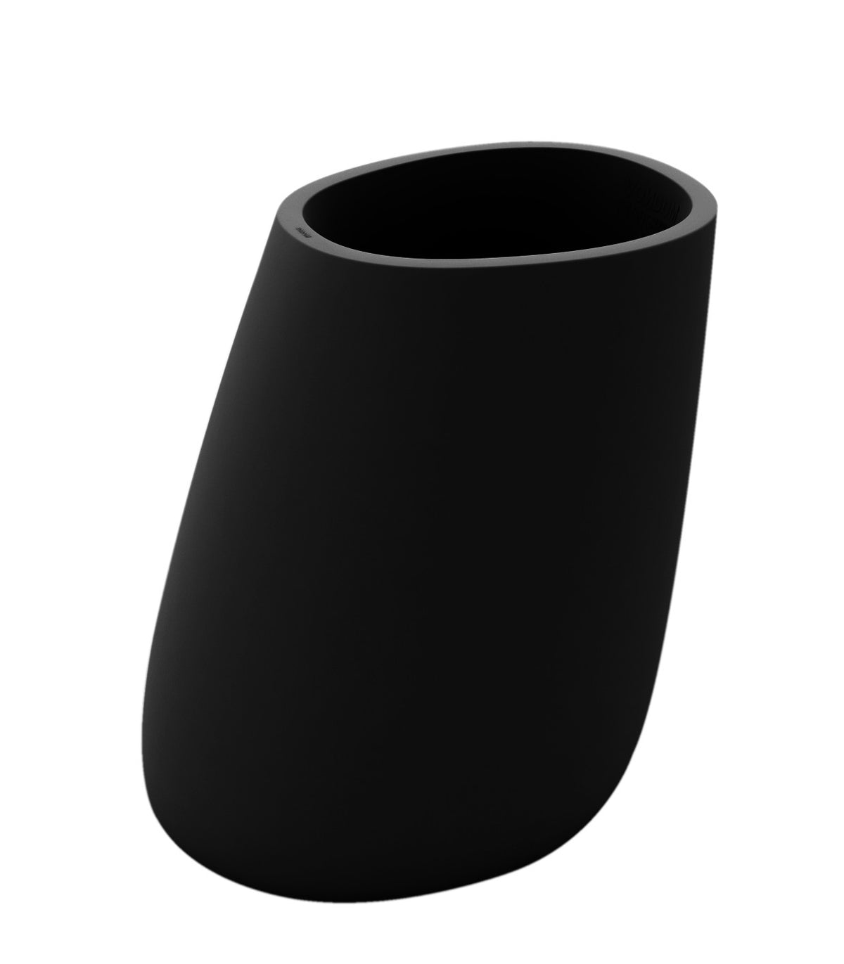STONE pot de fleurs finition mate - noir