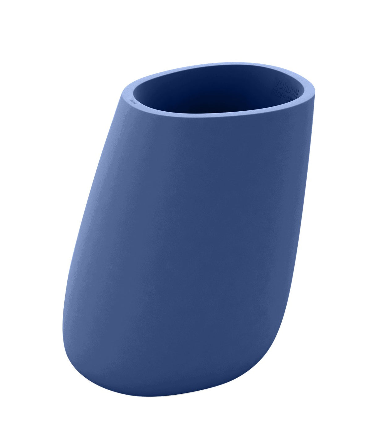 STONE pot de fleurs finition mate - bleu