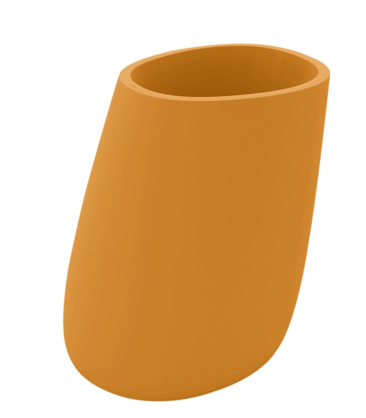 STONE pot de fleurs finition mate - orange