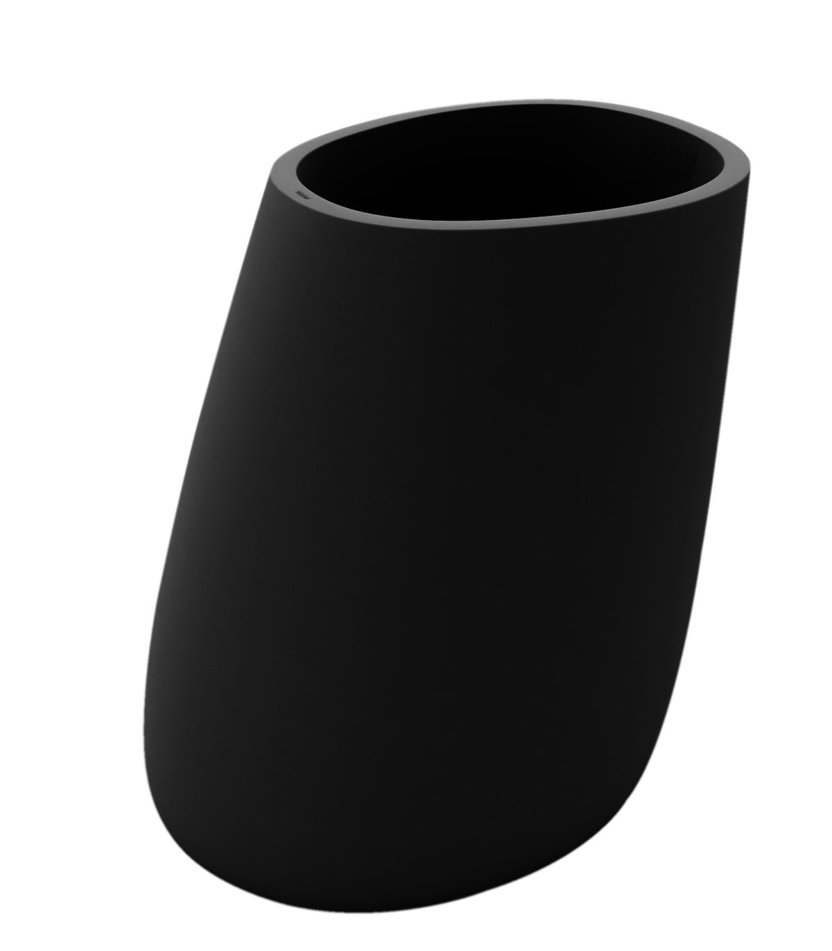 STONE pot de fleurs finition mate - noir