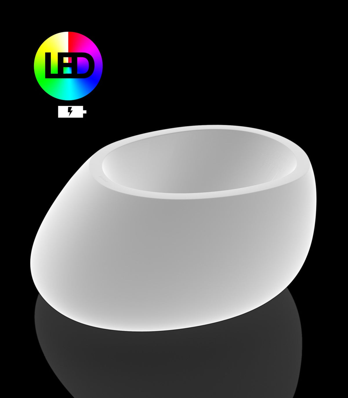 Pot de Fleurs Lumineux à Led Stone Vondom