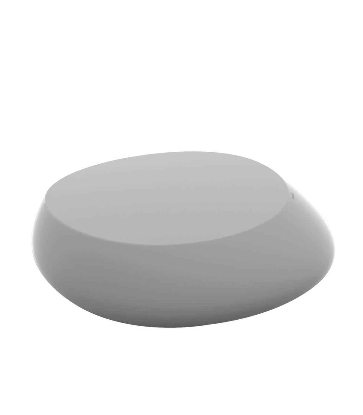 STONE lacquered design coffee table - VONDOM - steel grey