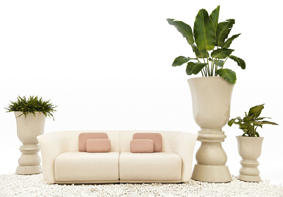 SUAVE SOFA Two-Seater Outdoor Fabric Modular Couch by VONDOM