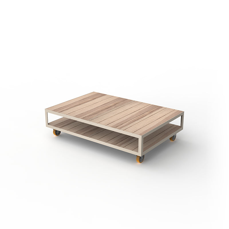 VINEYARD EXTRA-LARGE COFFEE TABLE - Outdoor Wooden Coffee Table