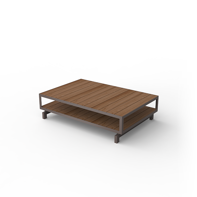 VINEYARD EXTRA-LARGE COFFEE TABLE - Outdoor Wooden Coffee Table