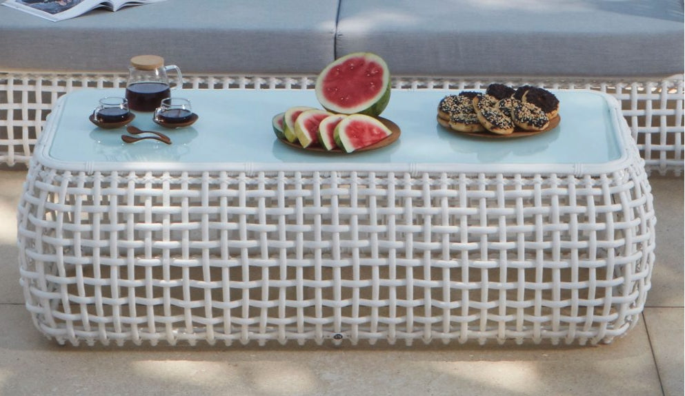 DYNASTY Outdoor Braided Coffee Table