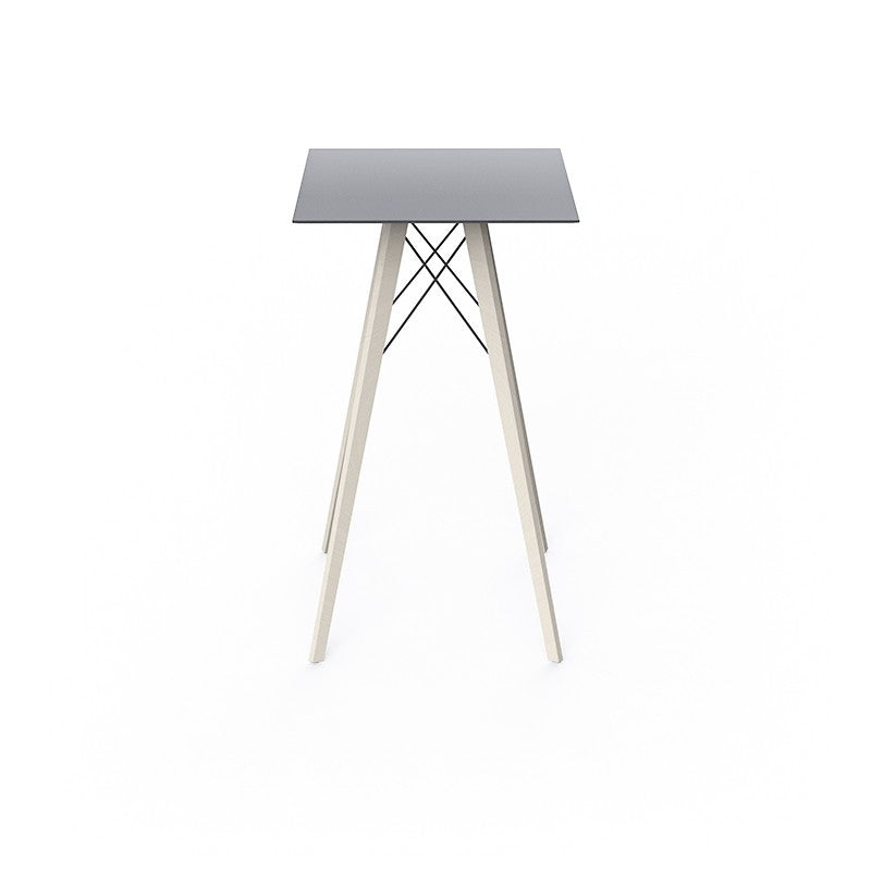 FAZ WOOD HIGH TABLE 60X60X105 - Table Haute Carré en Bois