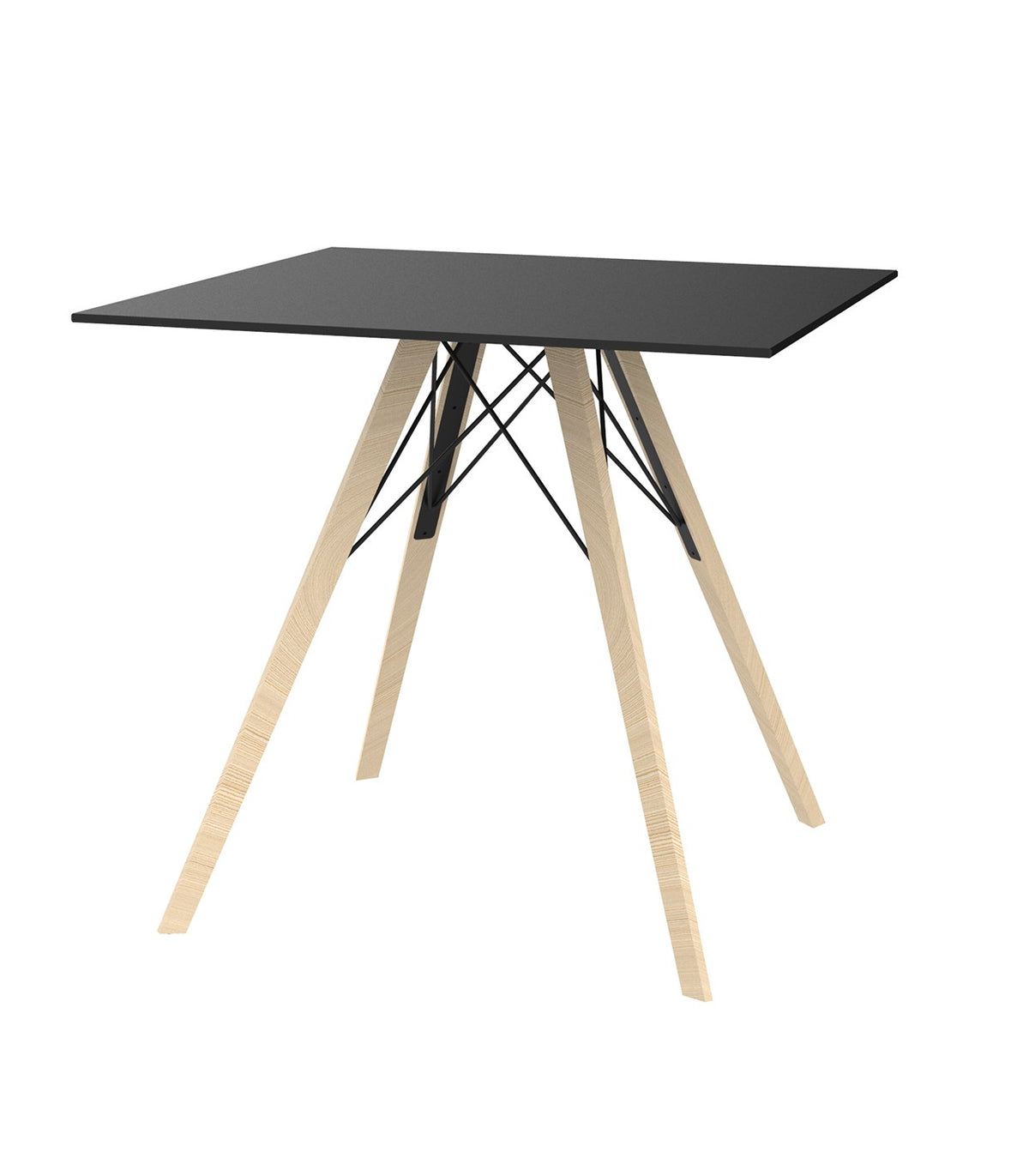 FAZ WOOD DINING TABLE 80X80X74 - Wooden Restaurant Table for 2 people