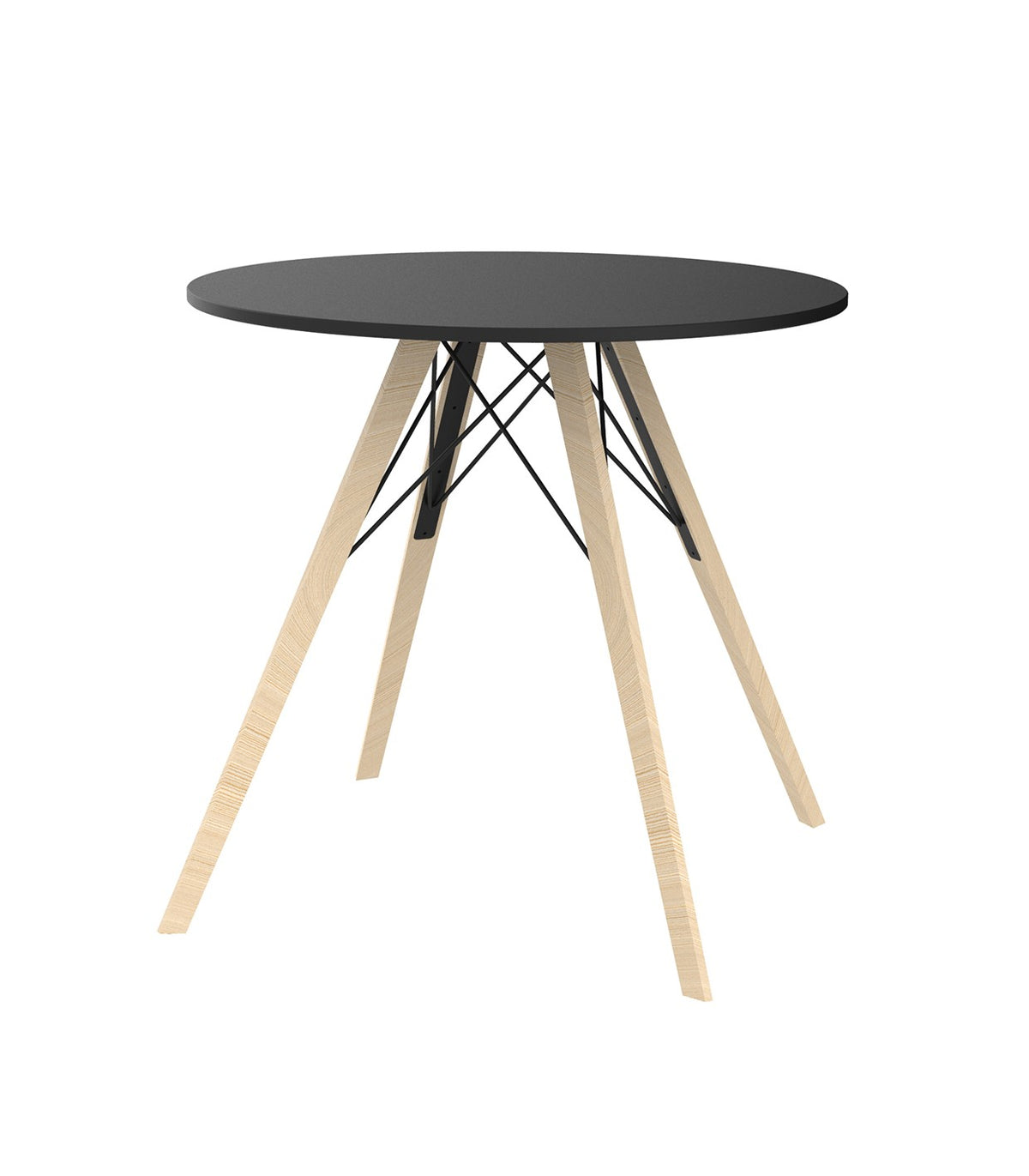 FAZ WOOD DINING TABLE Ø80X74 - Round Wooden Restaurant Table