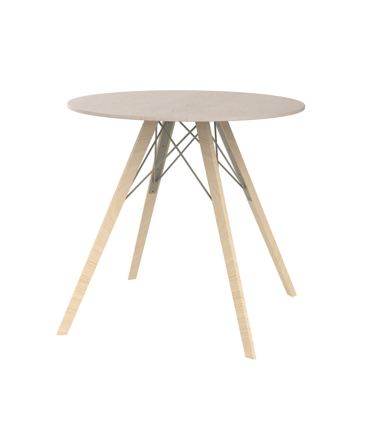 FAZ WOOD DINING TABLE Ø80X74 - Round Wooden Restaurant Table