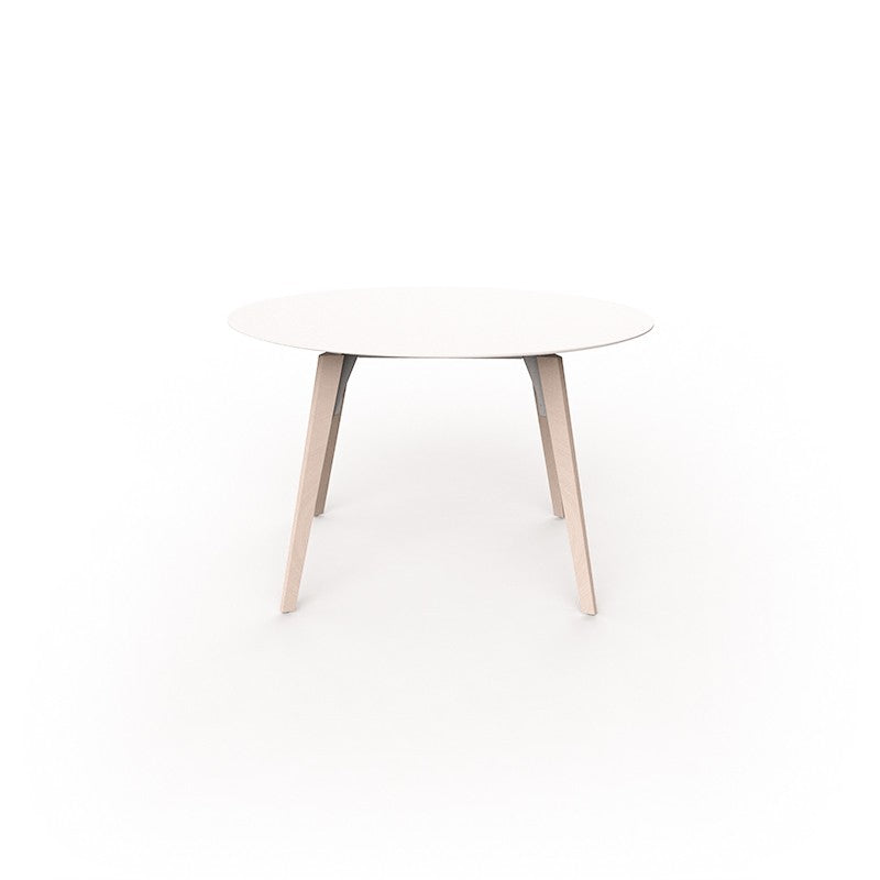 FAZ WOOD HIGH TABLE Ø120X74 - Table ronde 4 personnes en Bois