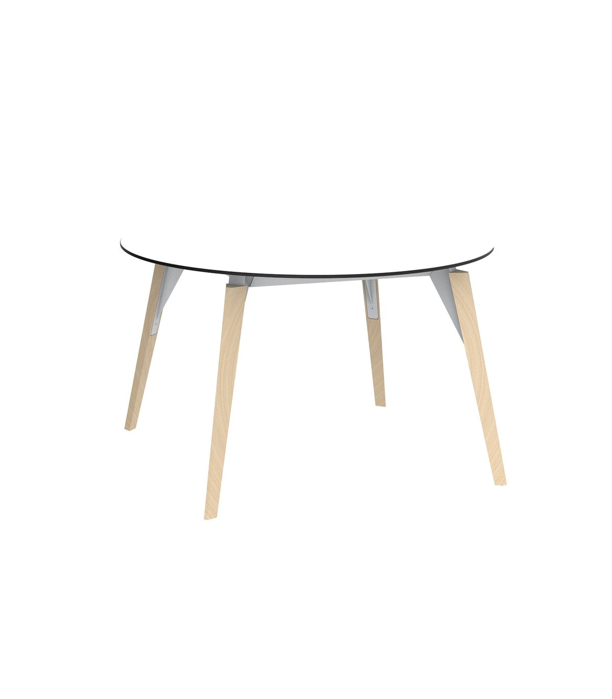 FAZ WOOD HIGH TABLE Ø120X74 - Round Wooden Table for 4 people