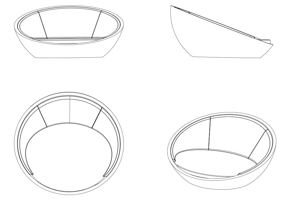 Croquis du Bain de Soleil ULM Daybed Vondom